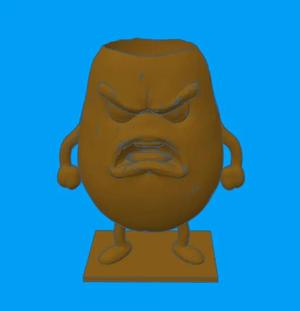 Grumpy potato planter pot   