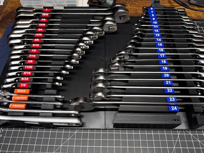 Tekton Ratcheting Wrench holder Gridfinity
