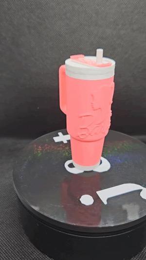 Barbie themed Stanley Chapstick holder