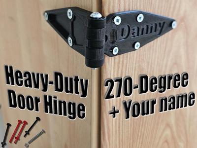 Heavy-Duty 270-Degree Door Hinge - Dual Extended