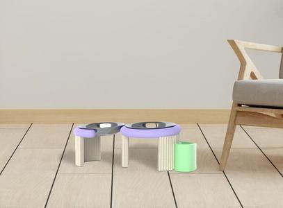 Double Pet Feeder "S Design" (Bowls Not Included)