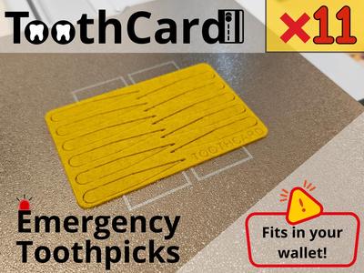 ToothCard - Emergency toothpick credit card