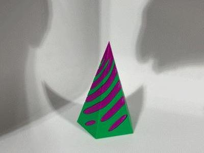 Impossible Passthrough Pyramid - interchangeable