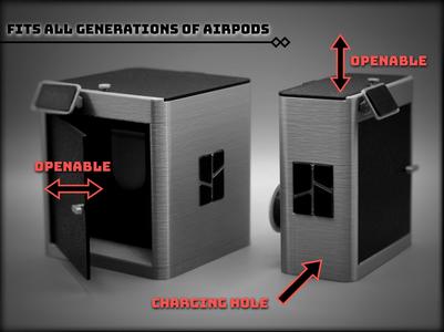 Airpod case cover - Fits all airpods -bambulab X1C