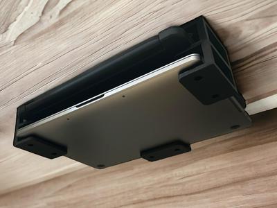 Double Under-Desk Laptop Holder for 2 devices