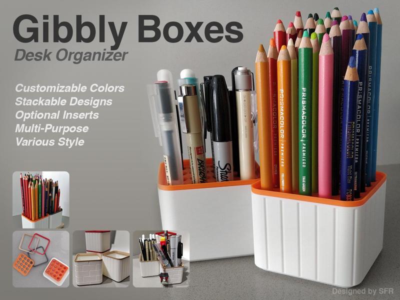 Gibbly Boxes Desk Organizer
