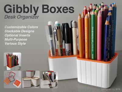 Gibbly Boxes Desk Organizer