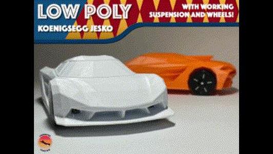 Low-Poly Koenigsegg Jesko Absolut - Modular Cars