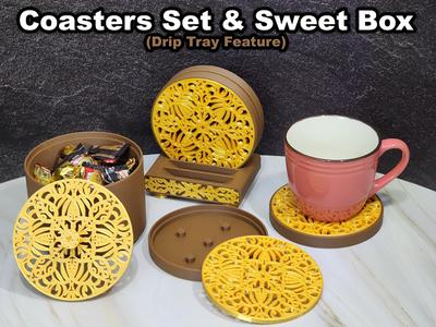 Coaster set & Sweets Container