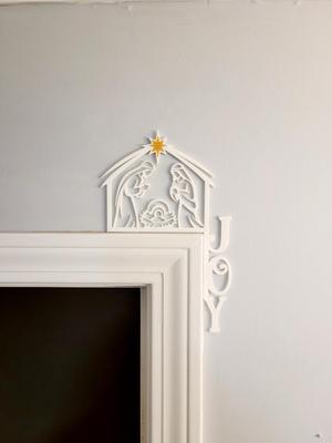 Christmas Nativity Scene Door Corner
