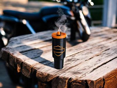 Harley tumbler chapstick tube holder keychain