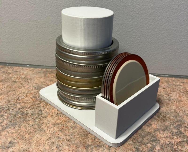 Mason Jar Lid Organizer