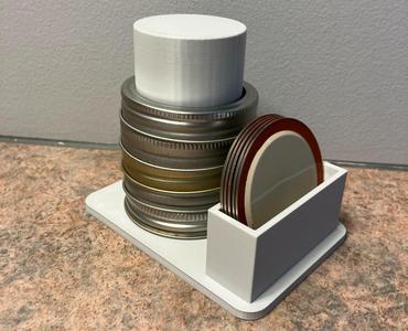 Mason Jar Lid Organizer