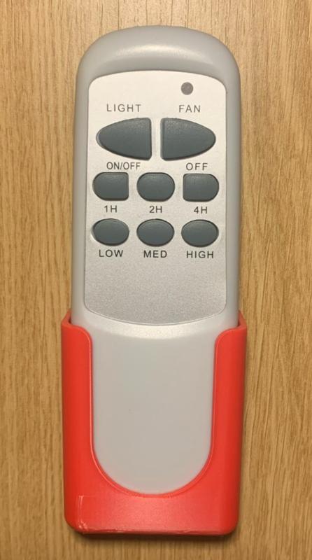 Remote control holder of fan and projector