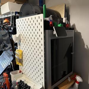 IKEA SKADIS mount for BambuLab X1C/P1S (needs AMS)