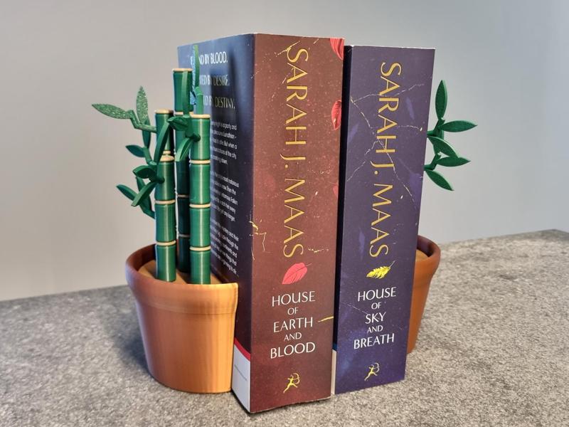 Modular Bamboo Bookends - Round Pot