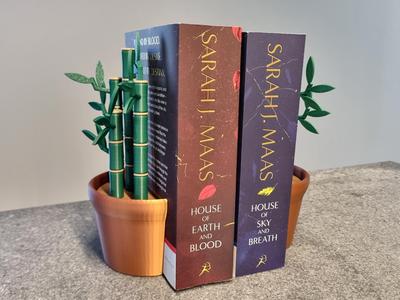 Modular Bamboo Bookends - Round Pot