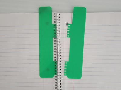 snap on bookmark for spiral notebook