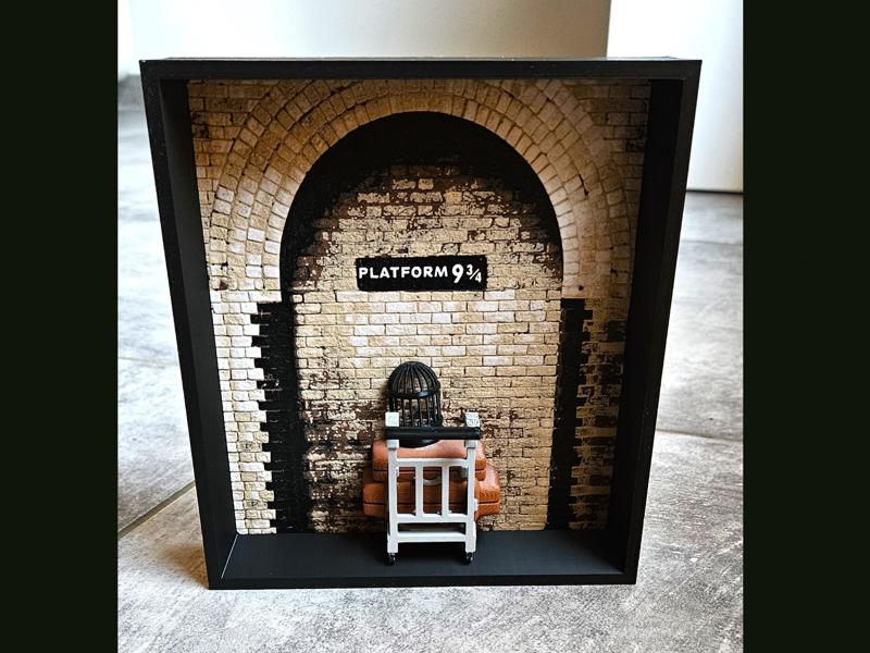 Platform 9 3/4 fan art inspired from Harry Potter