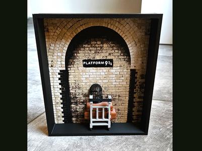 Platform 9 3/4 fan art inspired from Harry Potter