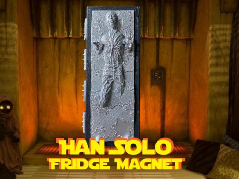 Han Solo Fridge Magnet (in carbonite) 
