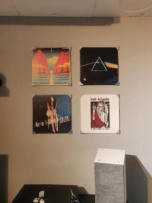 LP vynil wall supports   