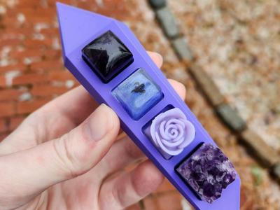 Crystal Artisan Keycap Display (4x1)