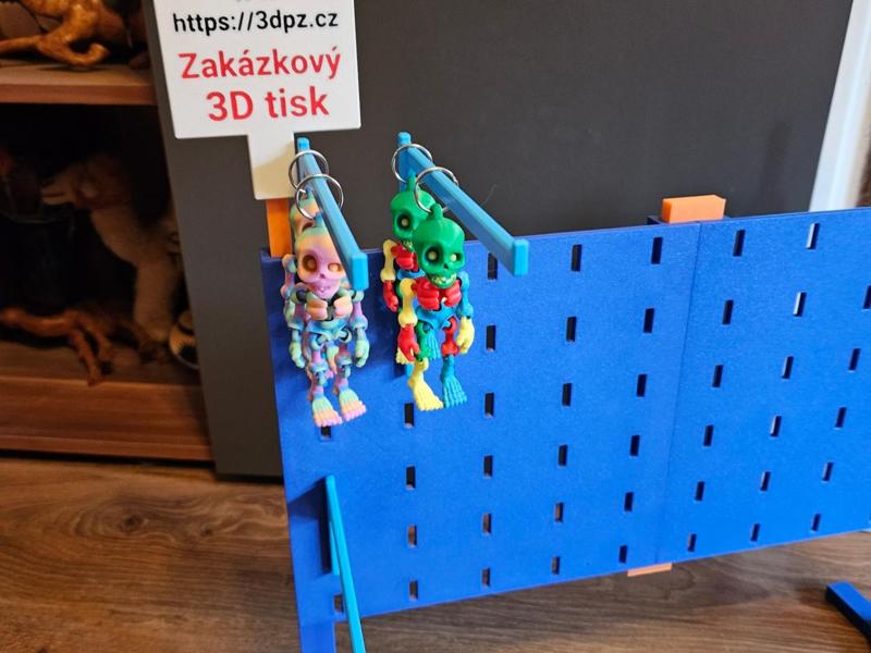 Display stand with chicken legs