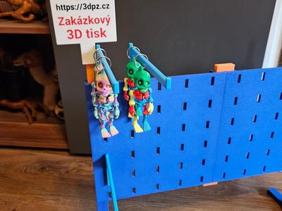 Display stand with chicken legs