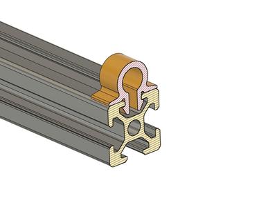 Aluminium Extrusion Cable Clips