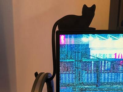 Cat Headset Holder / Hook