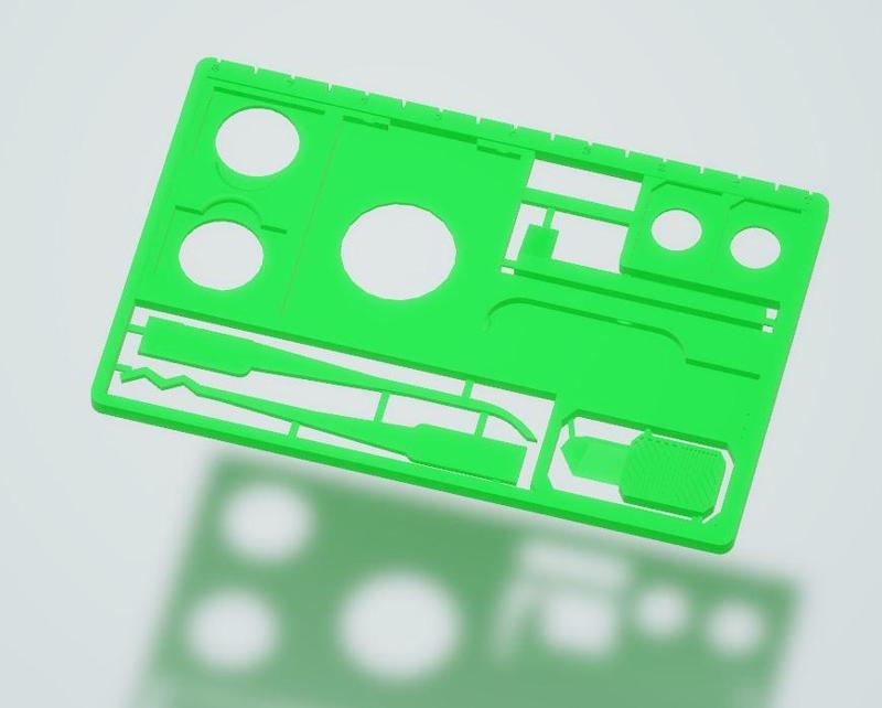 Survival Card 01 - Urban tools - credit card size 