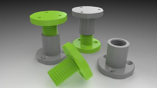 Adjustable Support / Furniture Leg (Easy to print)