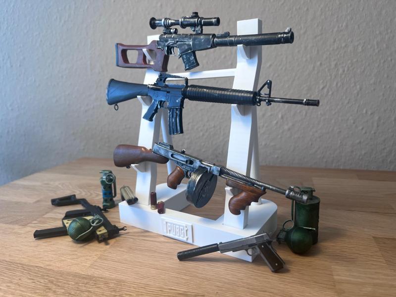 Gun rack for gun props