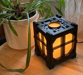 Old Factory Cube Lamp (E14-Plug or Bambu Kit001)