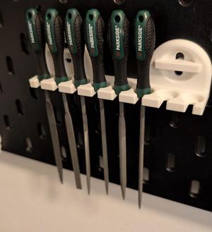 key file holder skadis t-clip