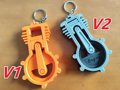 Engine stress-relief toys (no supports, print-in-place, articulated)