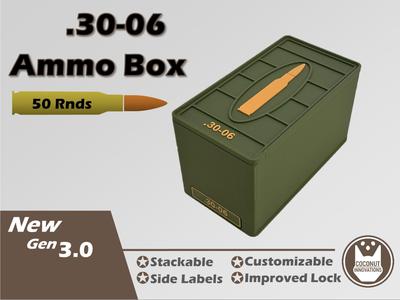 Ammo Storage Box .30-06 Springfield 7.62x63mm 50