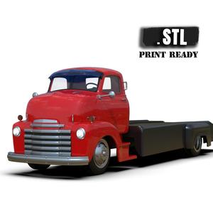 PrintableSTL Custom Hauler Cab Over Engine Ramp Tow Truck COE