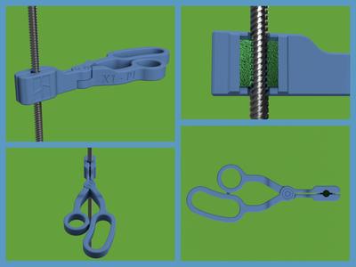 lead screw cleaner