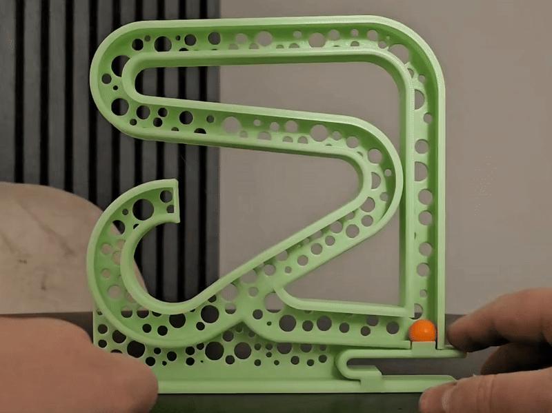 Print In Place - Reverse Marble Run - Fidget toy!