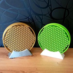 SEED OF LIFE DRINK COASTERS free base for coasters