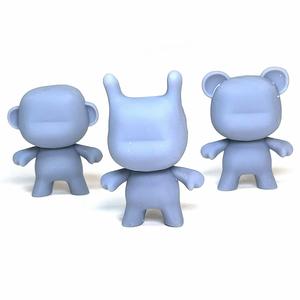 Set of Three 3D Printable DIY Art-Toy Figures: Monkey, Rabbit, Bear | Customizable Blank Toys | Royalty-Free Design for Personal & Commercial Use