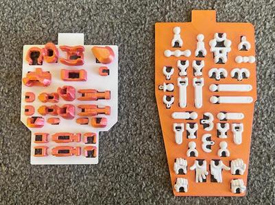AMS Dummy 13, snap off parts, clean and easy.