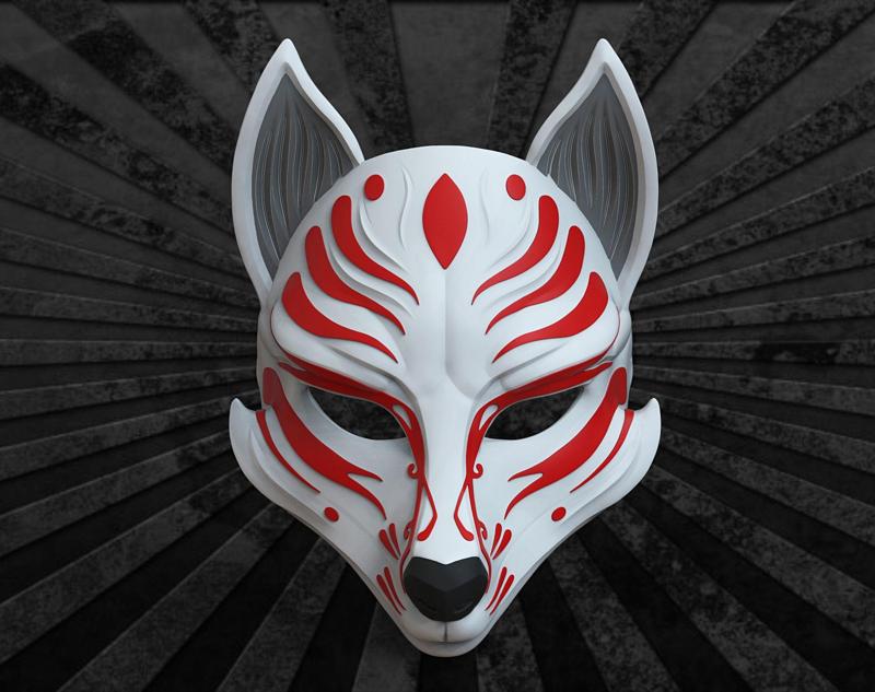 Kitsune Mask  Anime Mask
