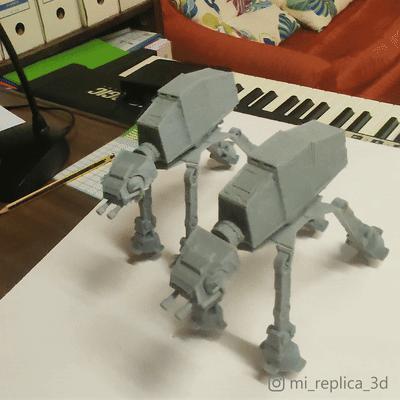 Cute AT-AT Walker Print in Place Gravity Toy