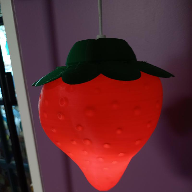 Hanging Strawberry Lamp