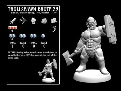 Trollspawn Brute (18mm scale)