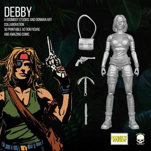 Debby Doomboy Studios and Donman 3D printable full action figure