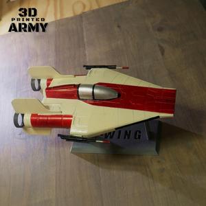 STAR WARS   A-WING RZ-1 STARFIGHTER with BASEMENT